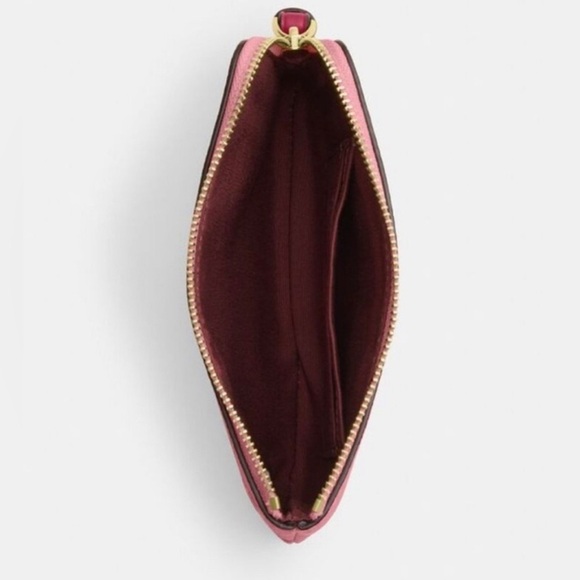 NEW! Coach Corner Zip Wristlet With Cherry Print Wristlet Clutch Wallet 🍒 - Picture 11 of 17